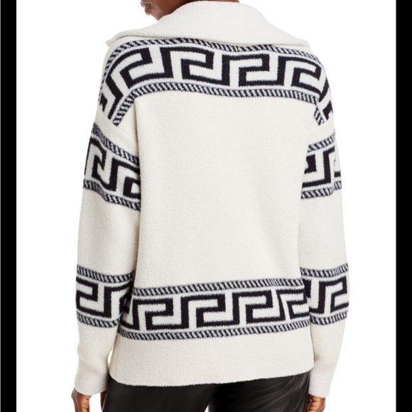 Bloomingdale’s “Auqa” Printed Fleece Quarter Zip Pullover NWTGS - Picture 2 of 8